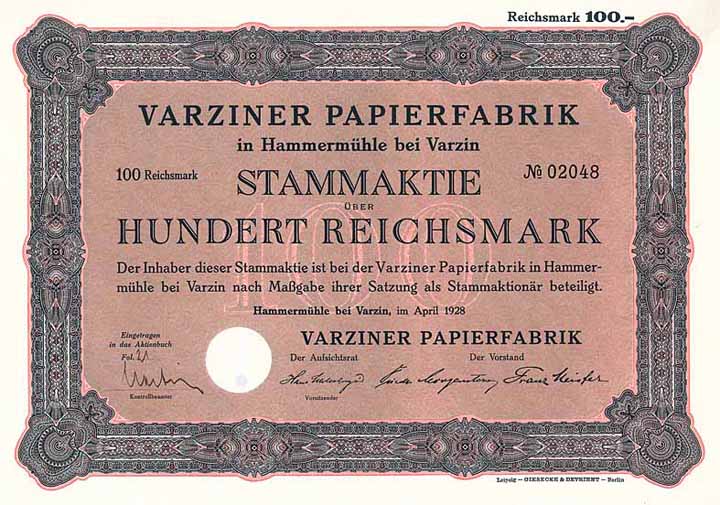 Varziner Papierfabrik