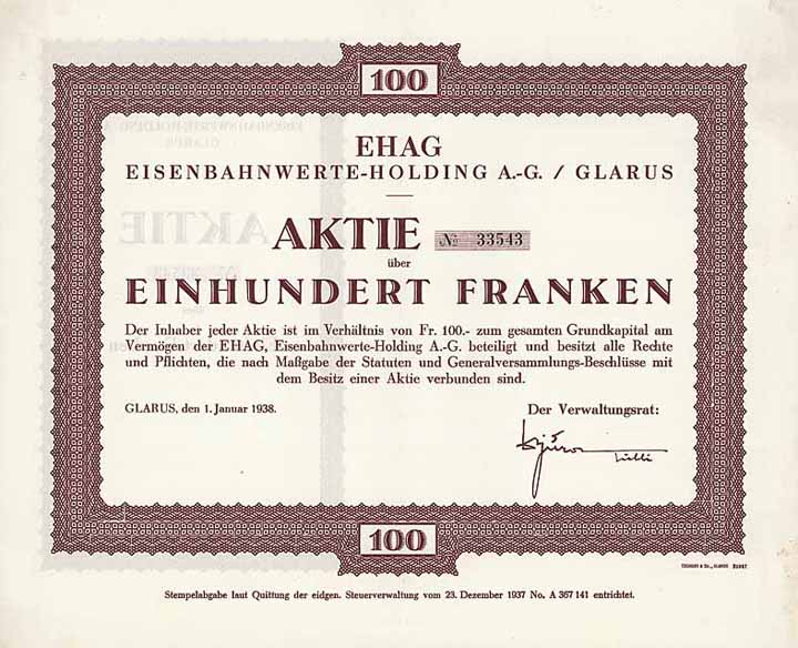 EHAG Eisenbahnwerte-Holding AG