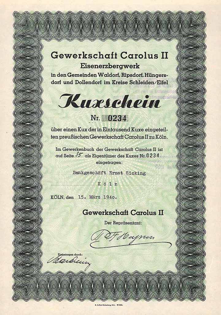 Gewerkschaft Carolus II