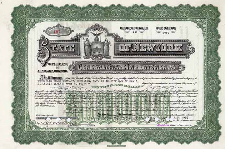 State of New York, General State Improvements