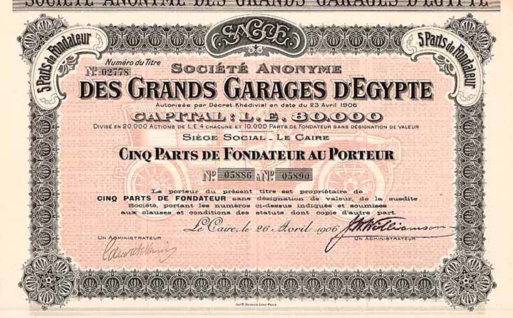 S.A. des Grands Garages d'Egypte