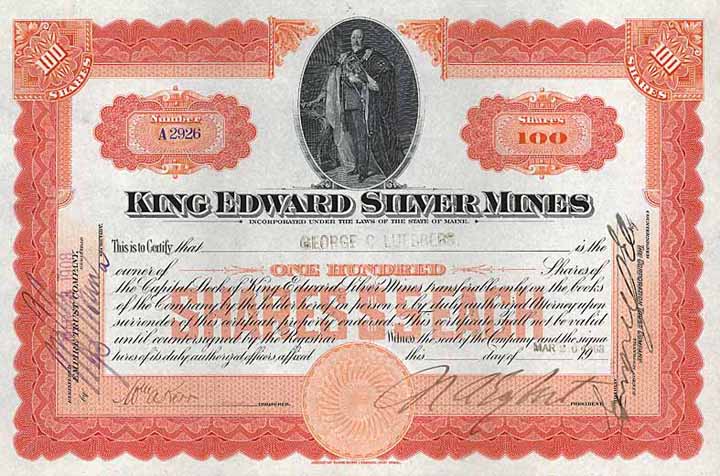 King Edward Silver Mines