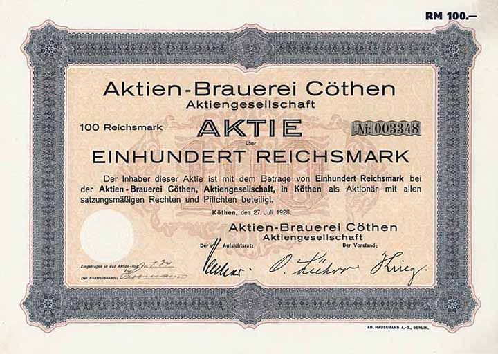 Aktien-Brauerei Cöthen AG