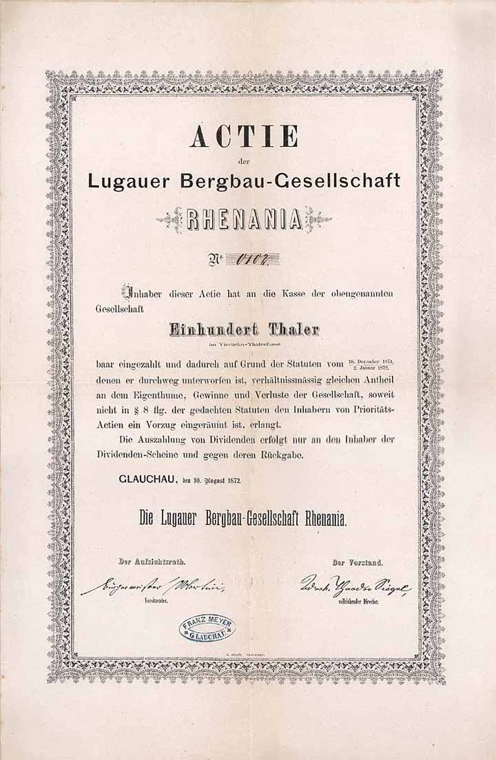 Lugauer Bergbau-Gesellschaft Rhenania