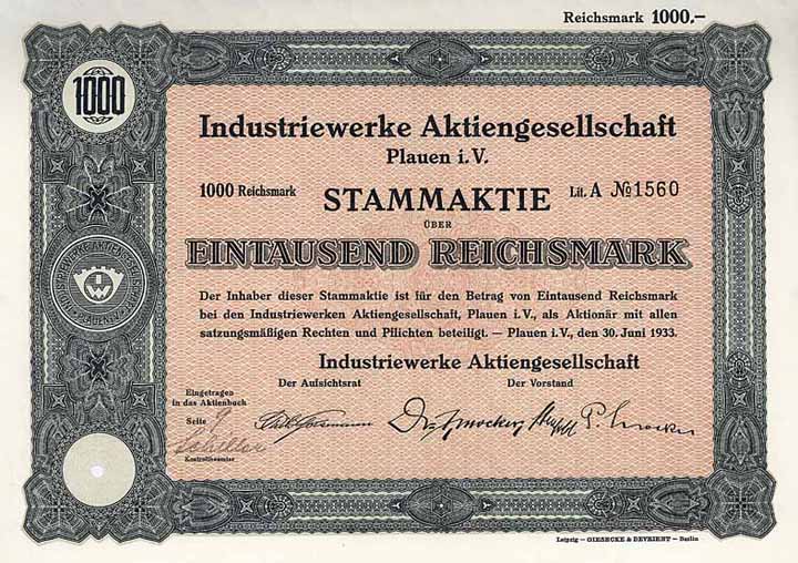 Industriewerke AG