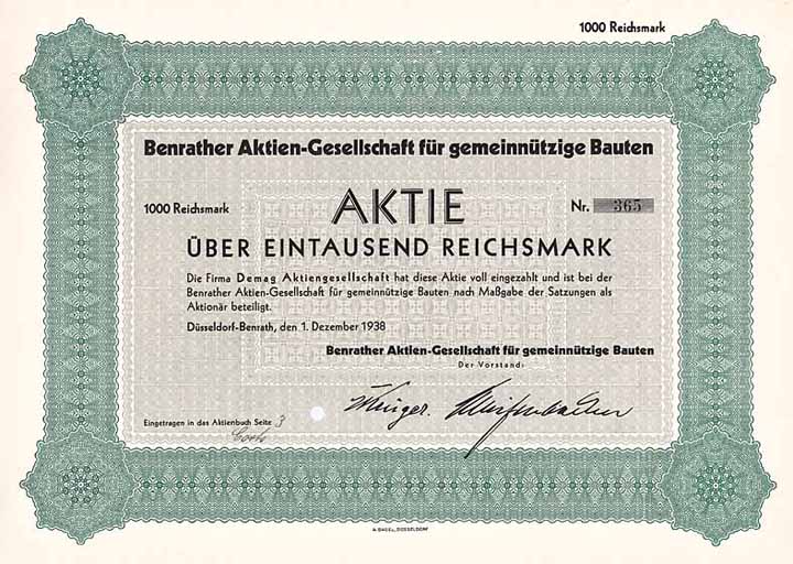 Benrather AG für gemeinnützige Bauten