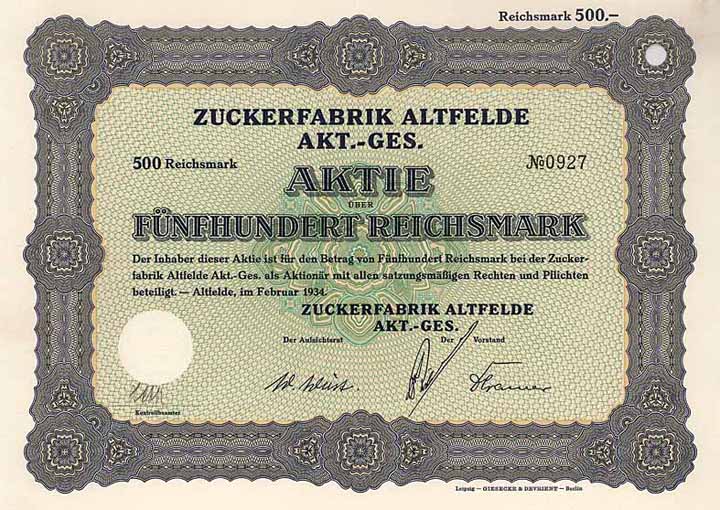 Zuckerfabrik Altfelde AG