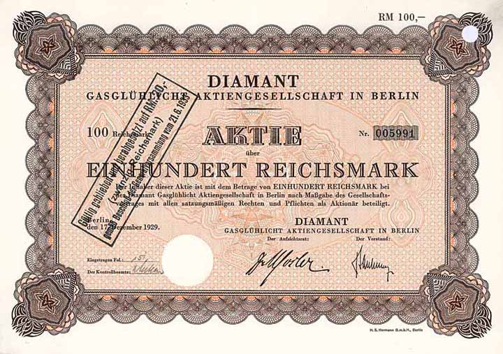 DIAMANT Gasglühlicht AG