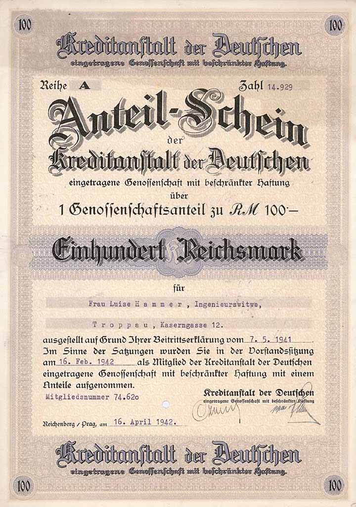 Kreditanstalt der Deutschen eGmbH