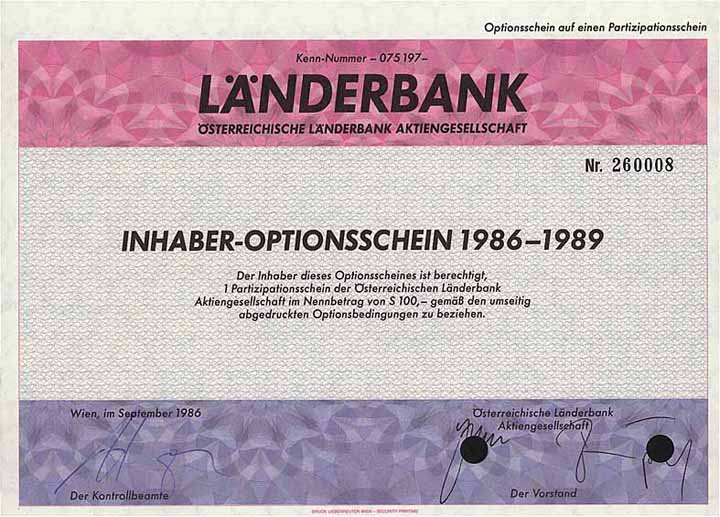 Österreichische Länderbank AG