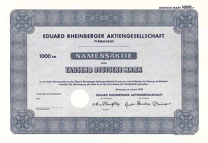 Eduard Rheinberger AG