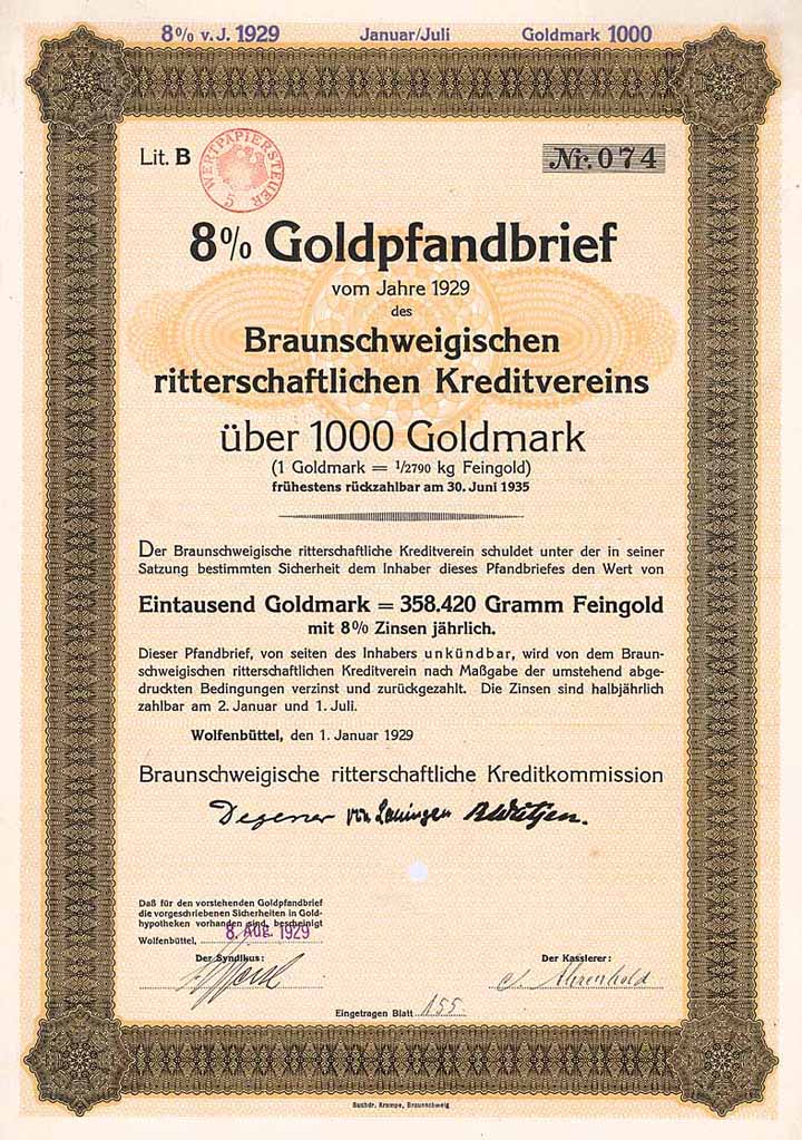 Braunschweigischer ritterschaftlicher Kreditverein