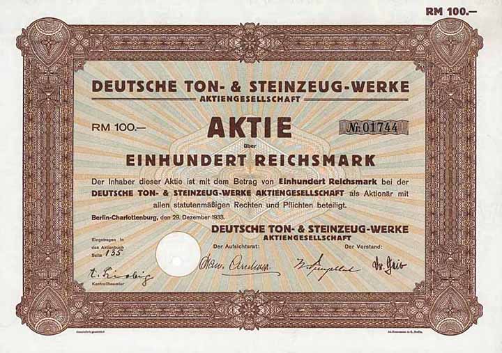 Deutsche Ton- & Steinzeug-Werke AG