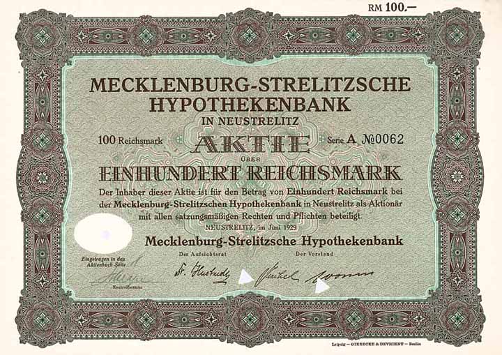 Mecklenburg-Strelitzsche Hypothekenbank