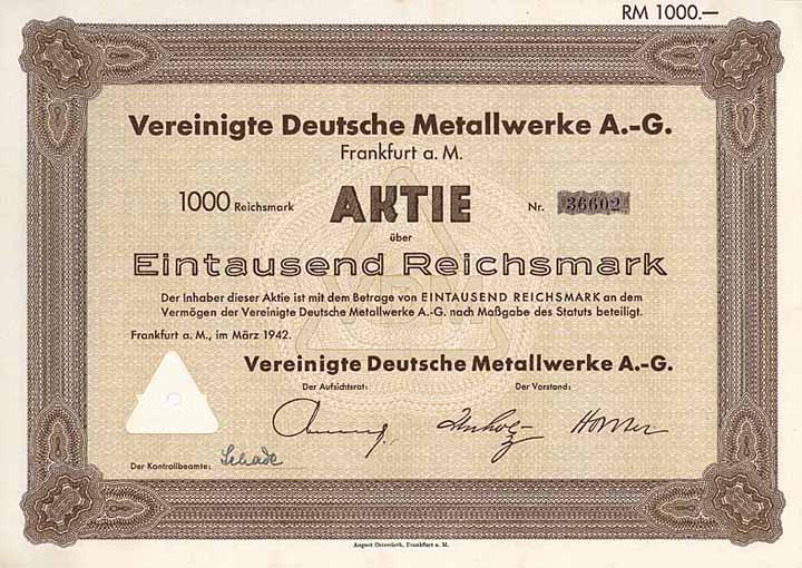 Vereinigte Deutsche Metallwerke AG