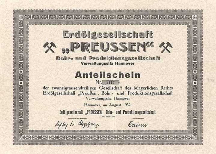 Erdölgesellschaft "Preussen" Bohr- und Produktionsgesellschaft