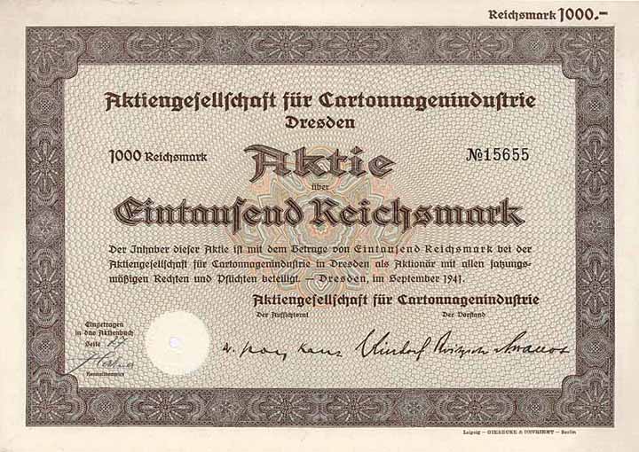AG für Cartonnagenindustrie