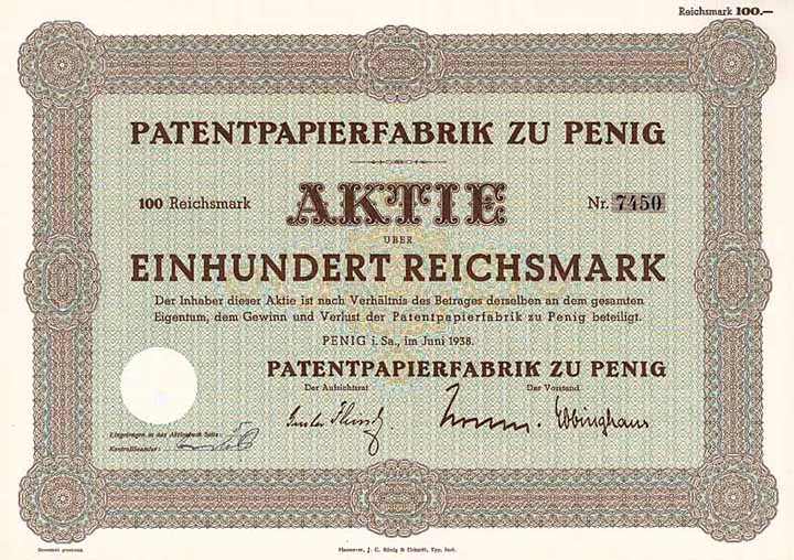 Patentpapierfabrik zu Penig