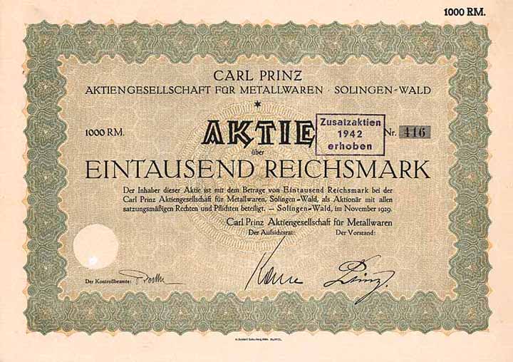 Carl Prinz AG für Metallwaren