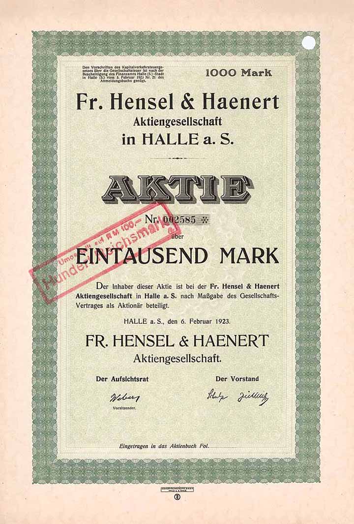 Fr. Hensel & Haenert AG