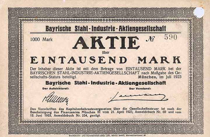 Bayrische Stahl-Industrie-AG