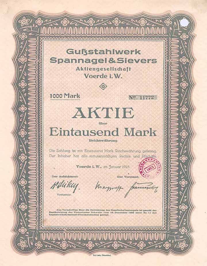 Gußstahlwerk Spannagel & Sievers AG