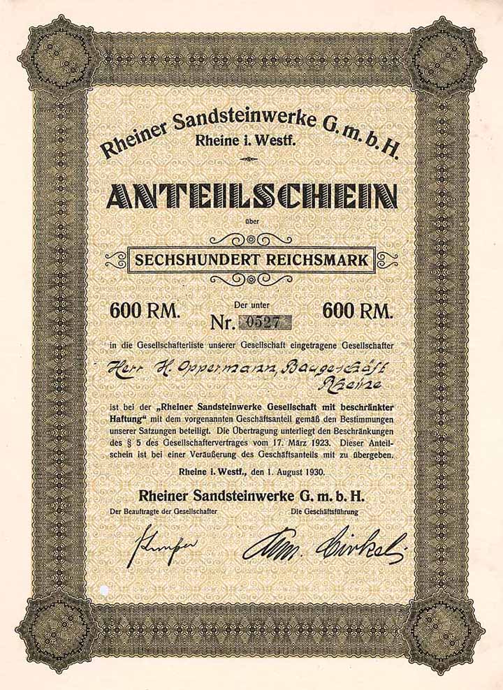 Rheiner Sandsteinwerke GmbH