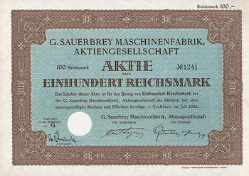 G. Sauerbrey Maschinenfabrik AG