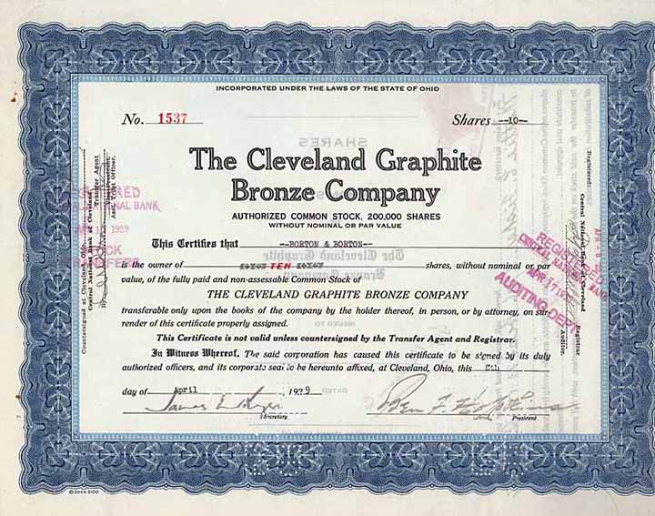 Cleveland Graphite Bronze Co.