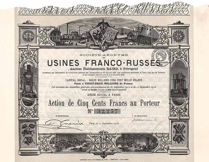 S.A. des Usines Franco-Russes Anciens Ets. BAIRD