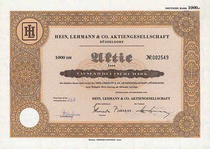 Hein, Lehmann & Co. AG