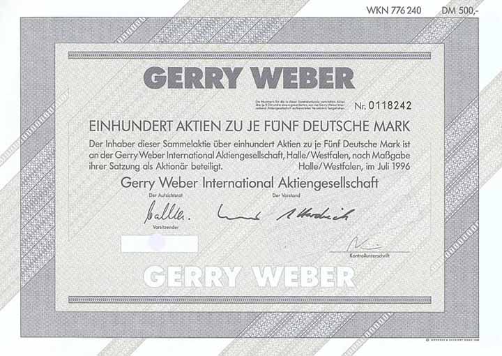 Gerry Weber International AG