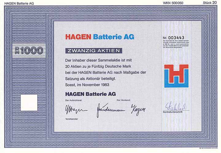 HAGEN Batterie AG