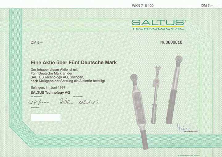 SALTUS Technology AG