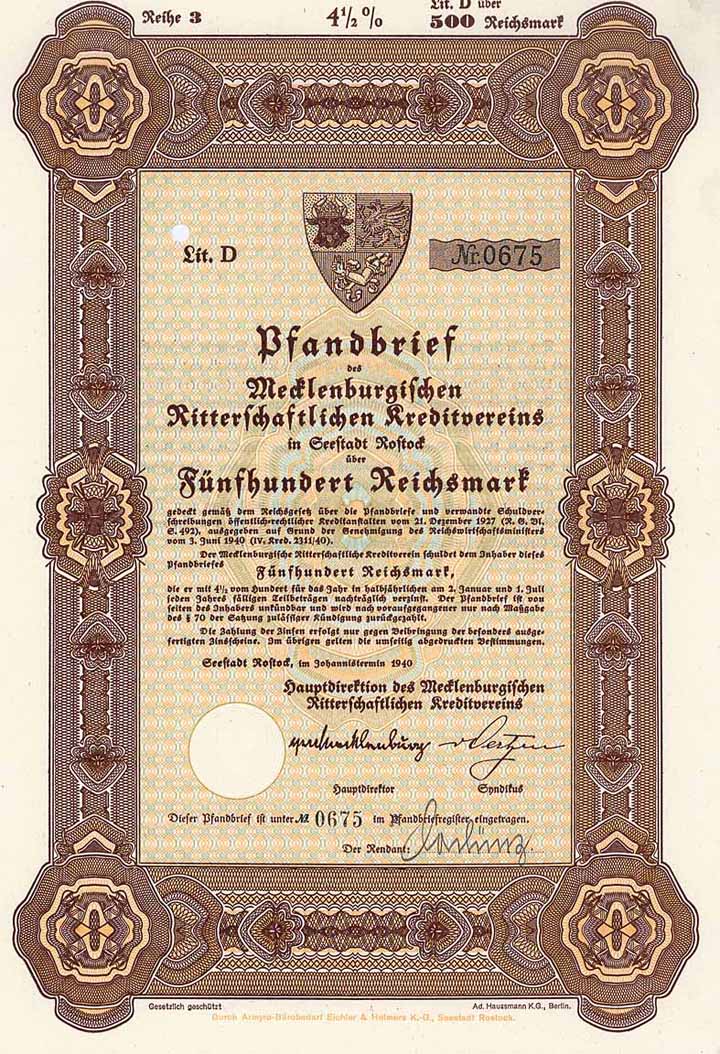 Mecklenburgischer Ritterschaftlicher Kreditverein