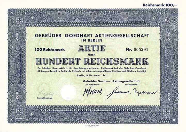 Gebrüder Goedhart AG