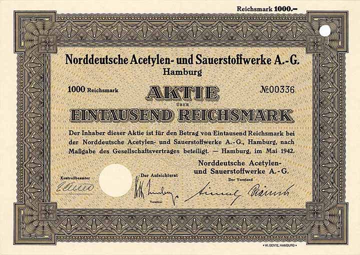 Norddeutsche Acetylen- und Sauerstoffwerke AG