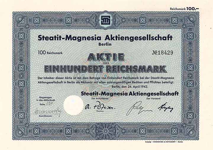 Steatit-Magnesia AG