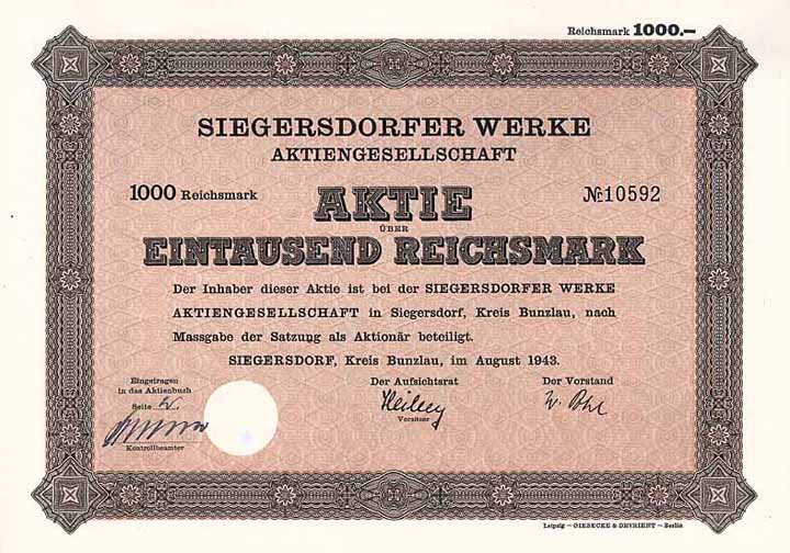 Siegersdorfer Werke AG