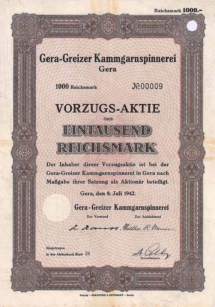 Gera-Greizer Kammgarnspinnerei