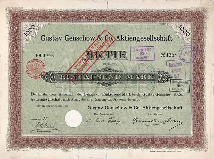 Gustav Genschow & Co. AG