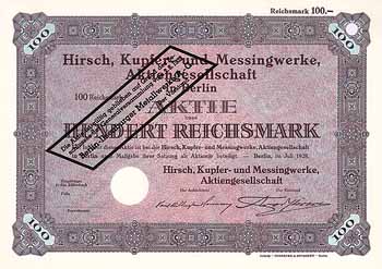 Hirsch Kupfer- und Messingwerke AG