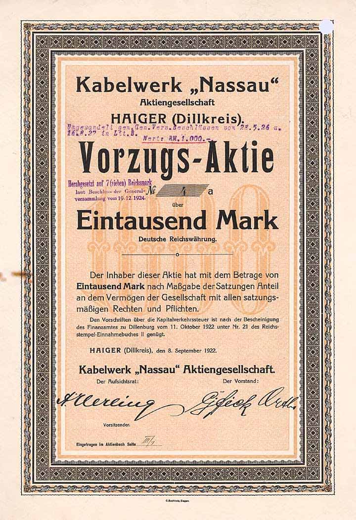 Kabelwerk Nassau AG