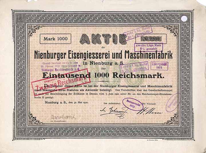 Nienburger Eisengiesserei und Maschinenfabrik
