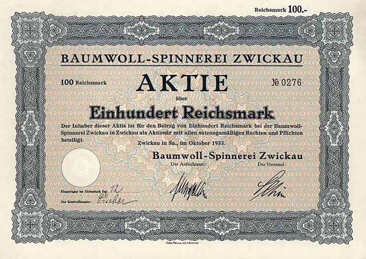 Baumwoll-Spinnerei Zwickau