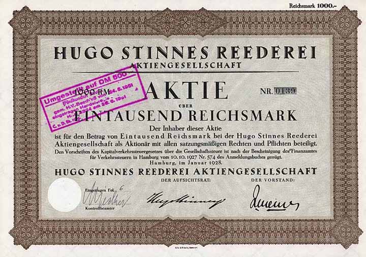 Hugo Stinnes Reederei AG