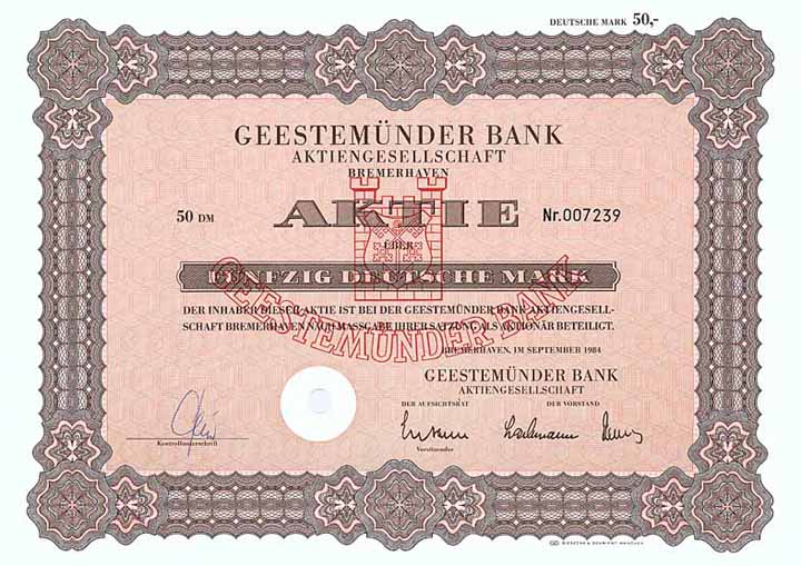 Geestemünder Bank AG