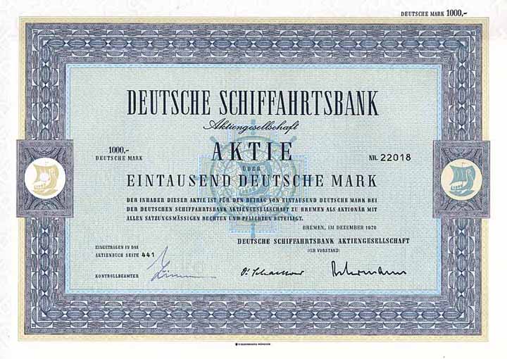 Deutsche Schiffahrtsbank AG