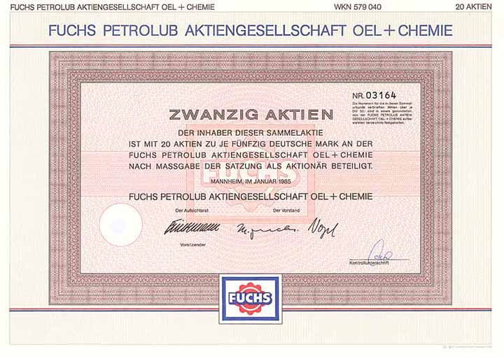 Fuchs Petrolub AG Oel + Chemie