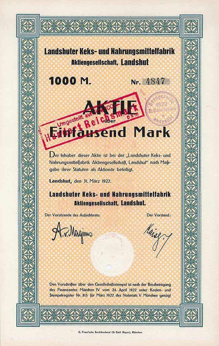 Landshuter Keks- und Nahrungsmittelfabrik AG
